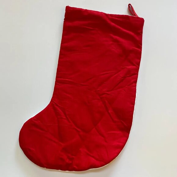 Vintage Christmas Stocking with Cute Bears on Sleigh Ride - Picture 5 of 5